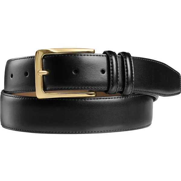 Johnston & Murphy Smooth Basic Belt Black