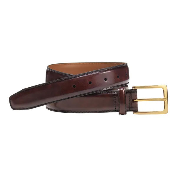 Johnston & Murphy Smooth Basic Belt Burgundy