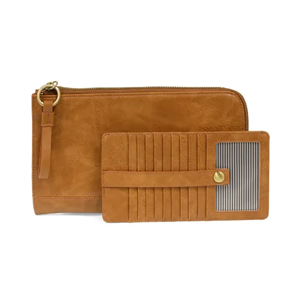 Joy Susan Karina Convertible Wristlet & Wallet CHESTNUT