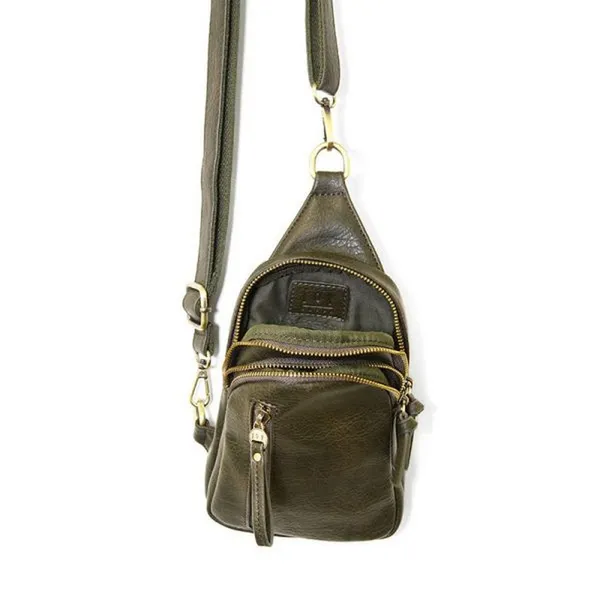 Joy Susan Skyler Sling Bag Dark Moss