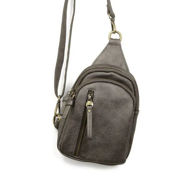 Joy Susan Skyler Sling Bag Metallic Dark Chrome