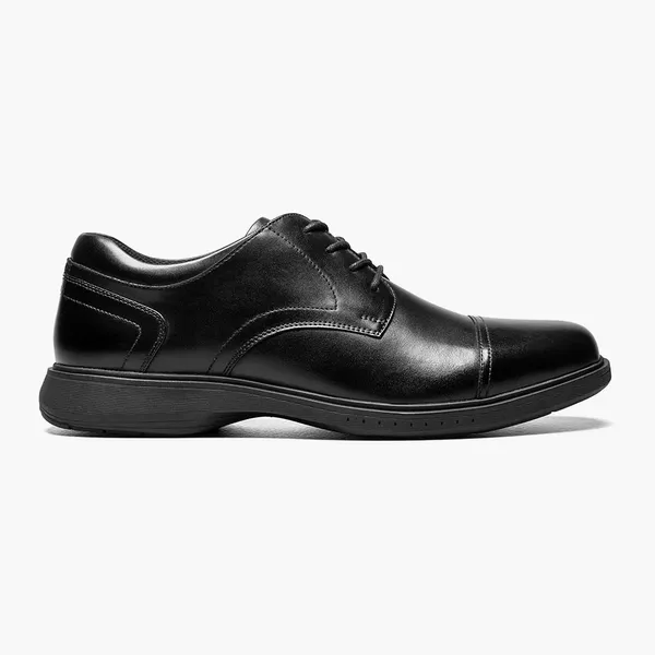 Nunn Bush Men's Kore Pro Cap Toe Oxford Black