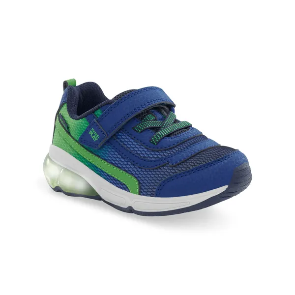 Stride Rite Big Kid's Made2Play Light-Up Surge Bounce Navy / Green