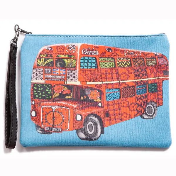 Blue Pacific Bus Wristlet undefined