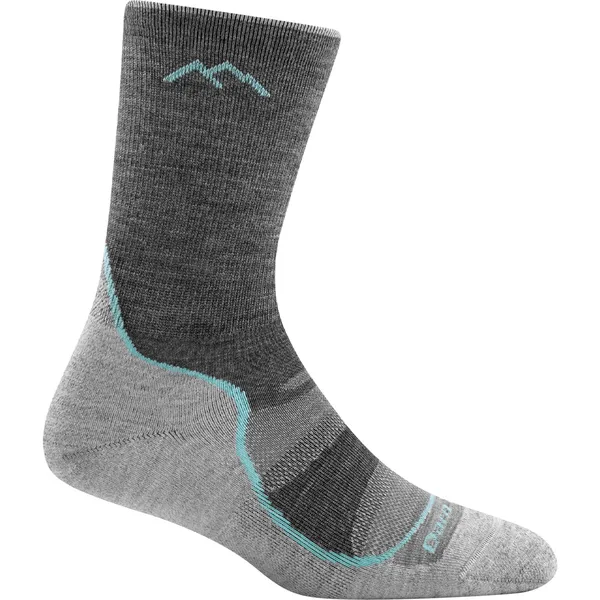 Darn Tough Women's Light Hiker Micro Crew Lightweight Hiking Sock Slate