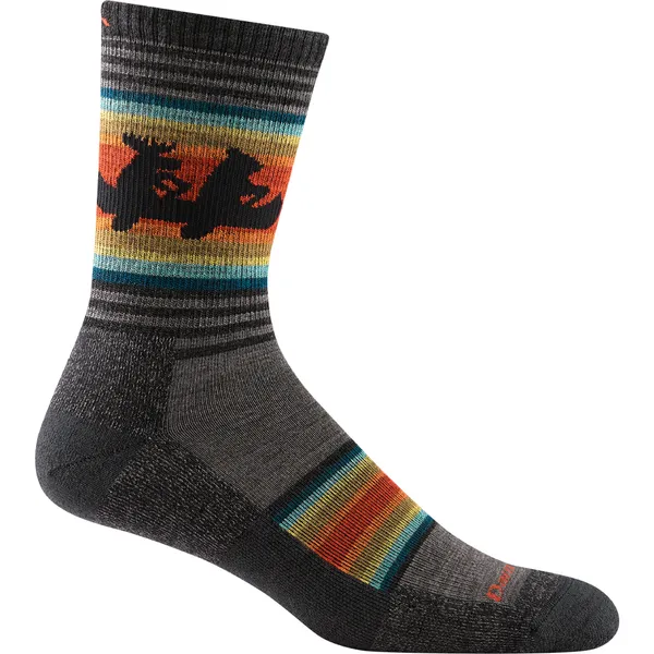 Darn Tough Men's Willoughby Micro Crew Lightweight Hiking Sock Taupe