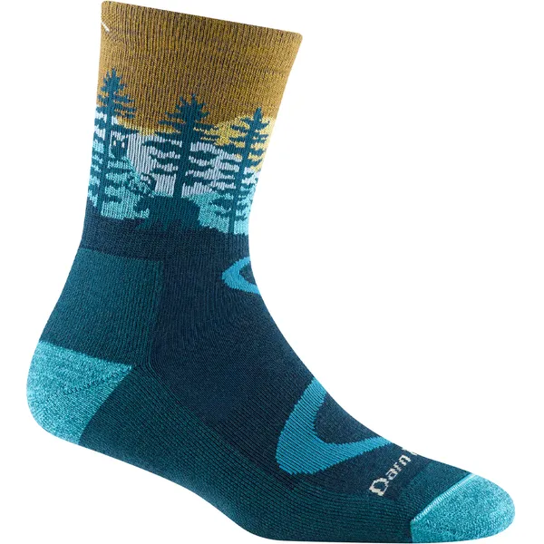 Darn Tough Women's Northwoods Micro Crew Midweight Hiking Sock Dark Teal