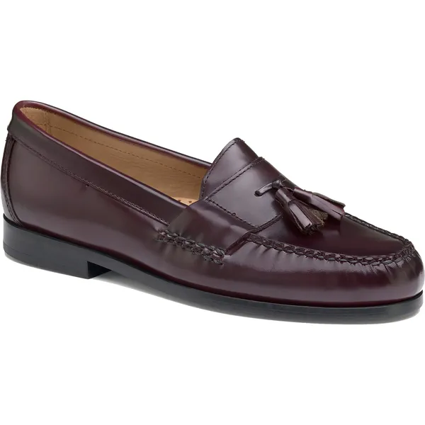 Johnston & Murphy Men's Hayes Tassel Loafer Burgundy Full Grain