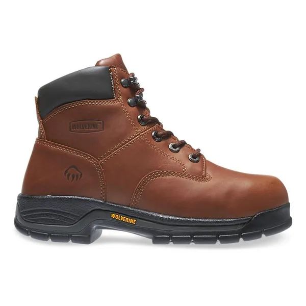 Stride Rite Men's Harrison Lace Up 6" Work Boot Brown