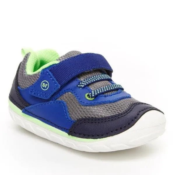 Stride Rite Kid's Soft Motion Rhett Sneaker Navy / Lime