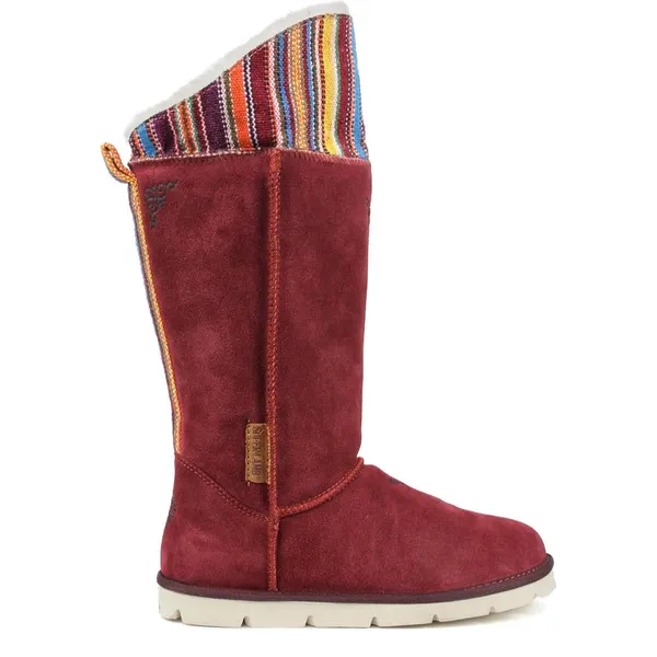 Superlamb Women's Mongol Boot Burgundy