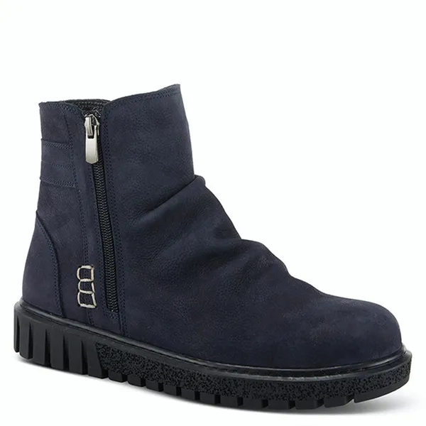 Spring Step Women's Addlyn Bootie Navy Nubuck
