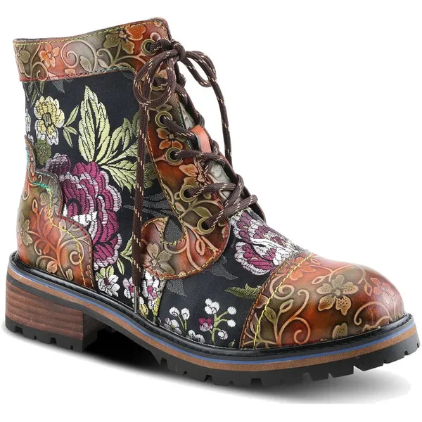 Spring Step L'Artiste Women's Fantastic Bootie Brown Multi