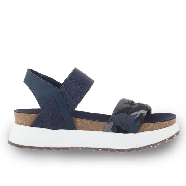 OTBT Women's Libra Wedge Sandals Blue Camo