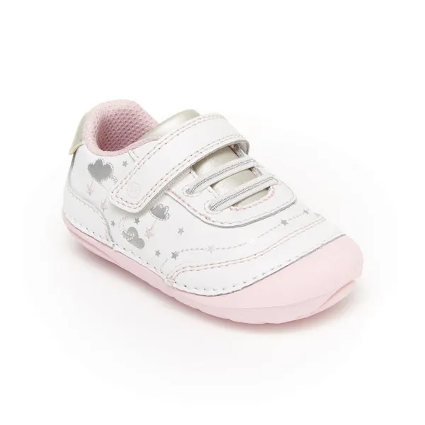 Stride Rite Little Kid's Soft Motion Adalyn White / Silver
