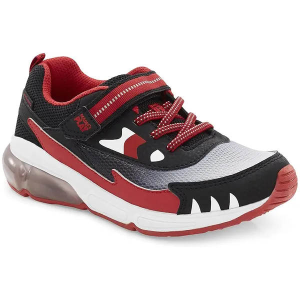 Stride Rite Little Kid's Made2Play Jaws Light-up Sneaker Black / Red