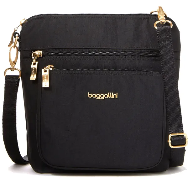 Baggallini Modern Pocket Crossbody Black / Gold