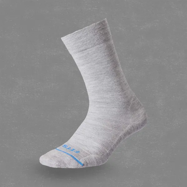 Fits Awesome Light Cushion Crew Sock Light Grey