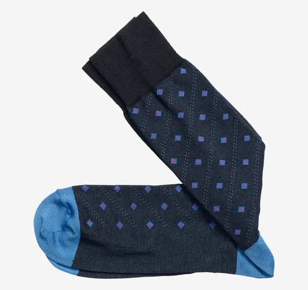 Johnston & Murphy Floating Diamonds Socks Navy