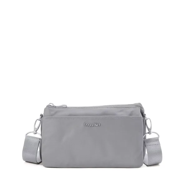 Baggallini Perry Crossbody Opal Grey Twill