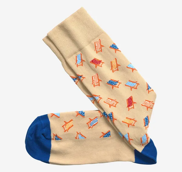 Johnston & Murphy Novelty Socks Beige