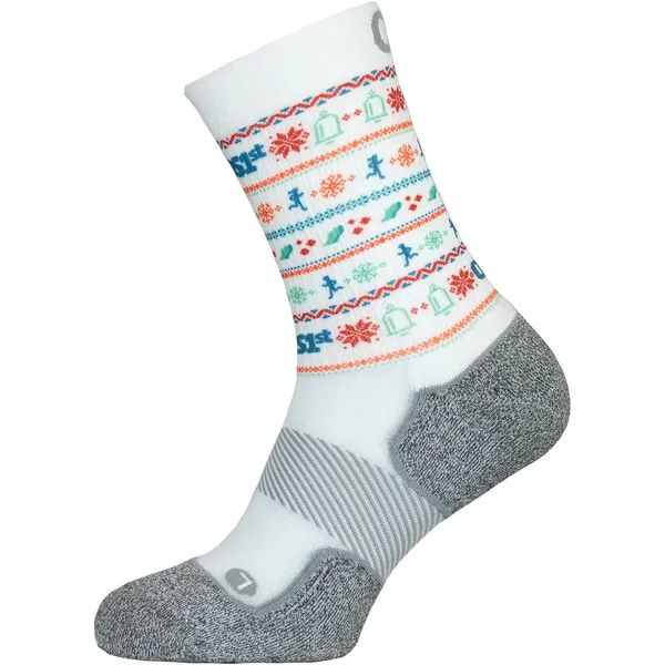 OS1st Active Comfort Holiday Socks White Holiday