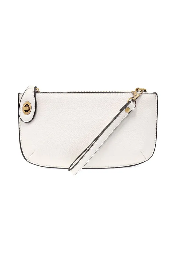 Joy Susan Mini Crossbody Wristlet White