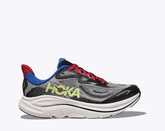 Hoka Clifton 10 Big Kids Foggy Grey/Black