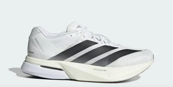 ADID MEN'S ADIZERO BOSTON 13 WHITE/BLACK