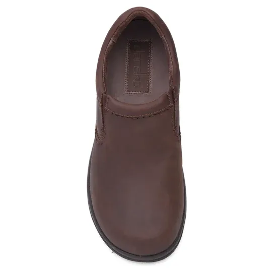 Dansko Wynn Brown Distressed Leather Slip On Dansko WYNN BROWN DISTRESSED main image 4