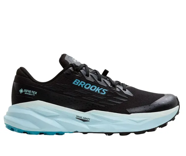 Brooks Women's Cascadia 19 GTX Black/Ebony/Blue Flower