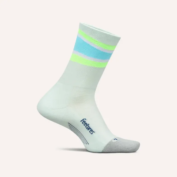 Feetures Elite Mini Crew - Light Cushion Mint Bounce