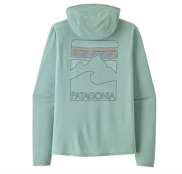 Patagonia Men's Capilene Cool Sun Hoody - Peak Visions Thermal Blue/Thin Ice