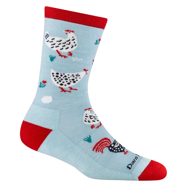 Darn Tough Women's Mother Clucker Crew Socks Skylight