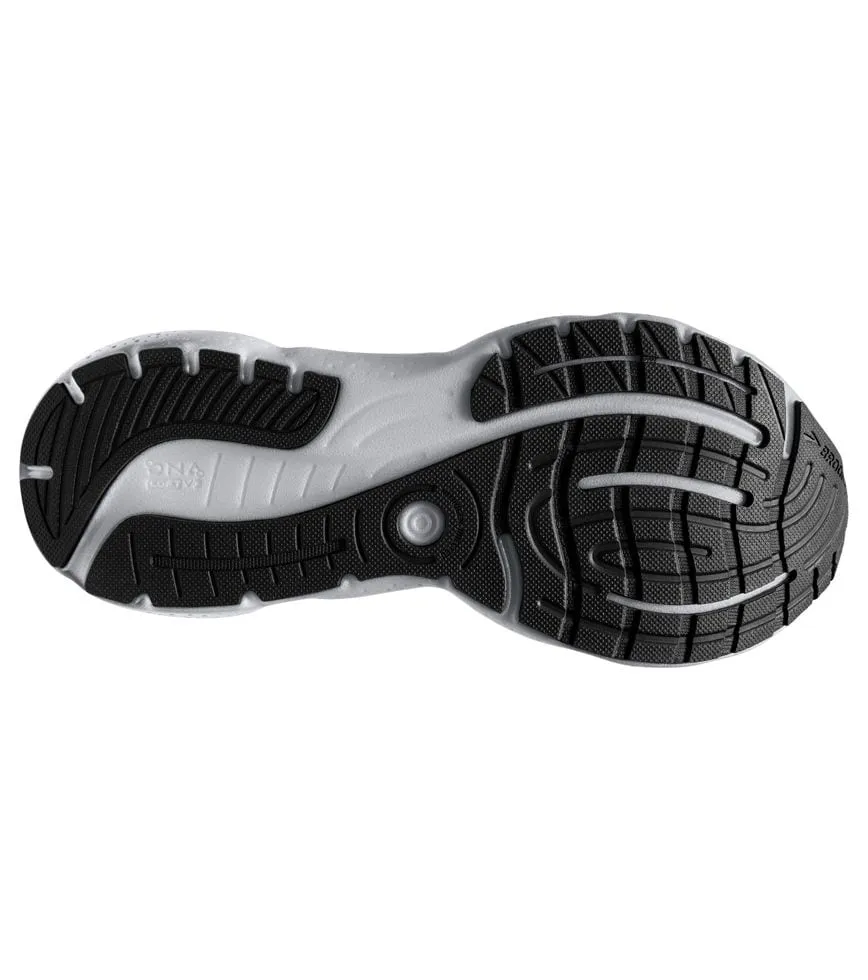 BROOKS W. GLYCERIN 20 D BLACK/WHITE/ALLOY