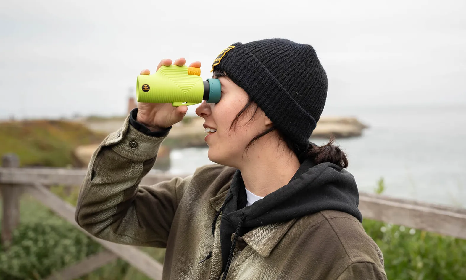 NOCS Provisions Zoom Tube 8x32 Water Resistant Monocular Chartreuse