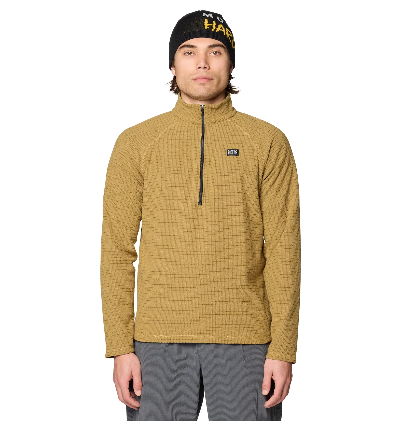 グリーンフィールド　74MHH MOUNTAIN HARDWEAR Summit Grid Half Zip Grassland