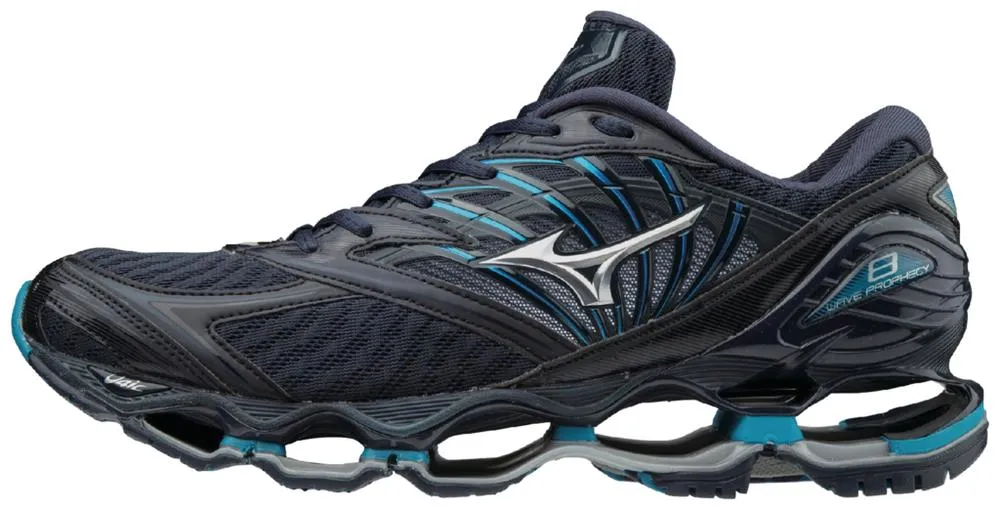 Mizuno Men's Wave Prophecy 8 Blue Wing Teal/Silver