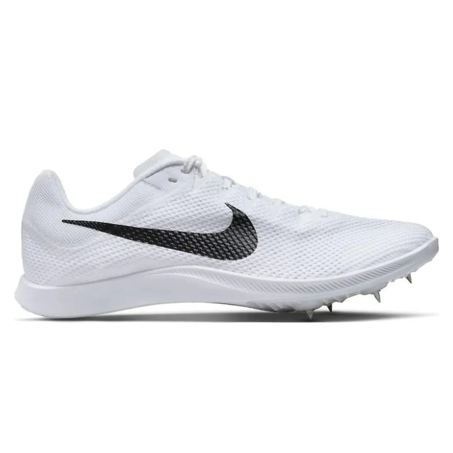 rikam　44サイズ、白 Nike Zoom Rival Distance 100 White/BlackMetallicSilver