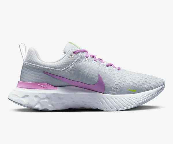Nike W REACT INFINITY 3 WHITE/RUSH FUCHSIA-BLUE TINT-VOLT