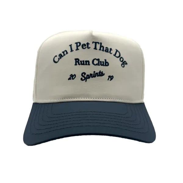 SPRINTS Stuctured VP Hat Can I Pet Your Dog Run Club