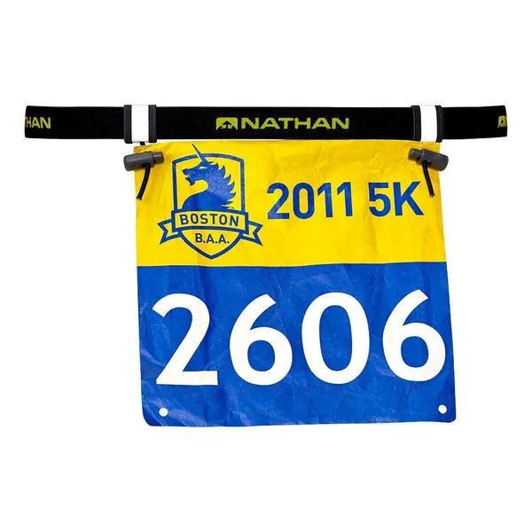 NATHAN RACE NUMBER BELT BLACK