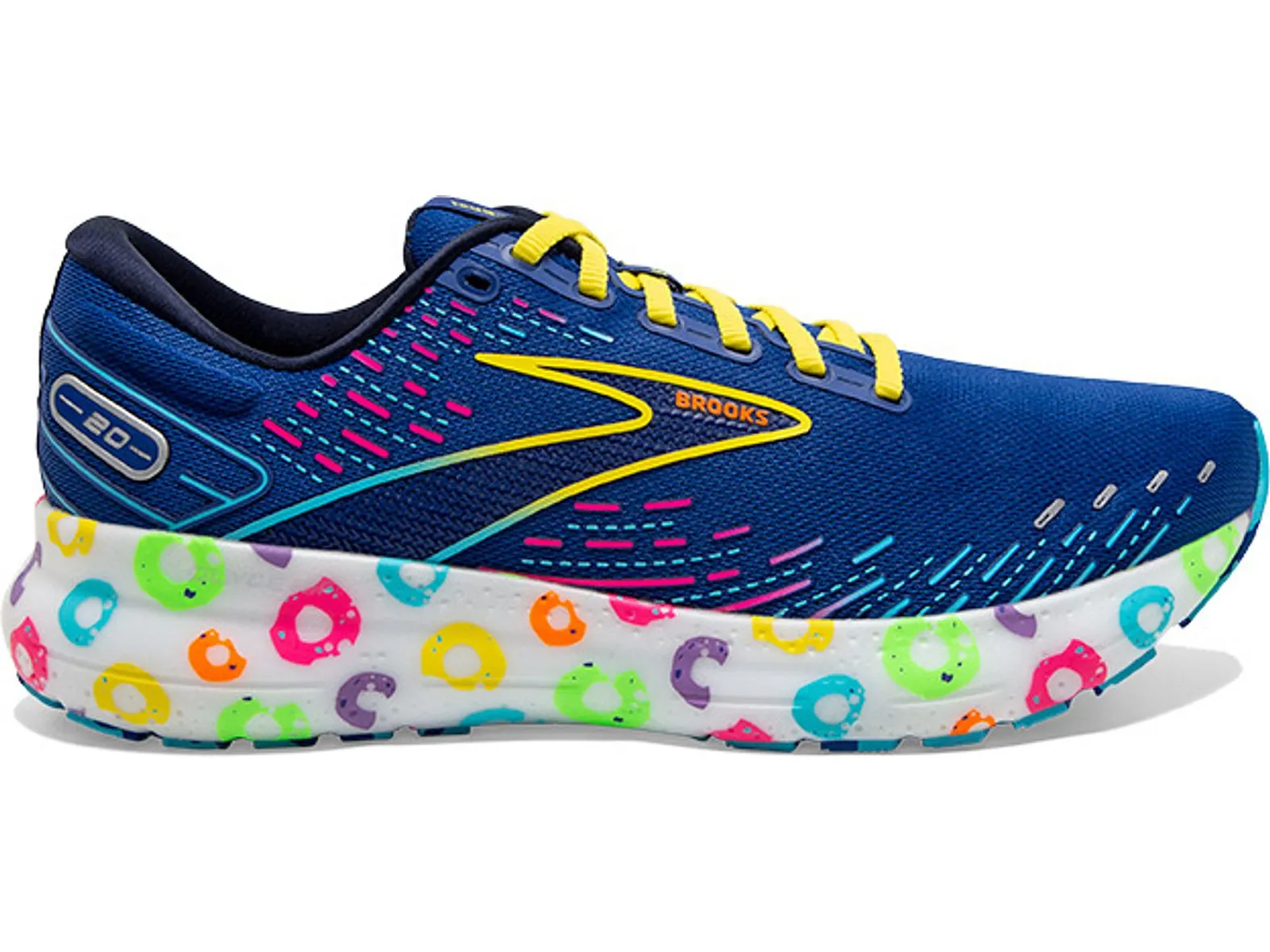 BROOKS W. GLYCERIN 20 BOWL O' BROOKS BLUE/PEACOAT/YELLOW
