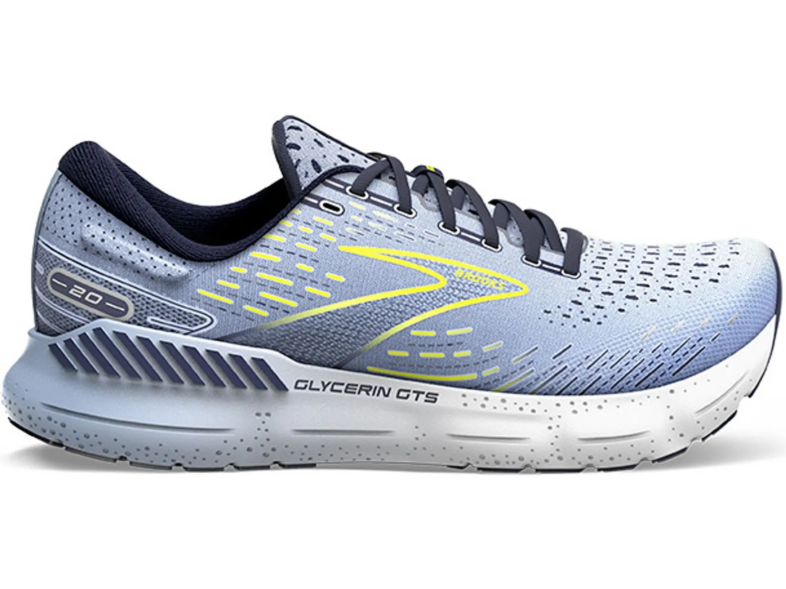 Brooks Running Glycerin GTS 20 \'Light Blue Nightlife\' Running Sneakers Lace Up Brooks Women main image 4