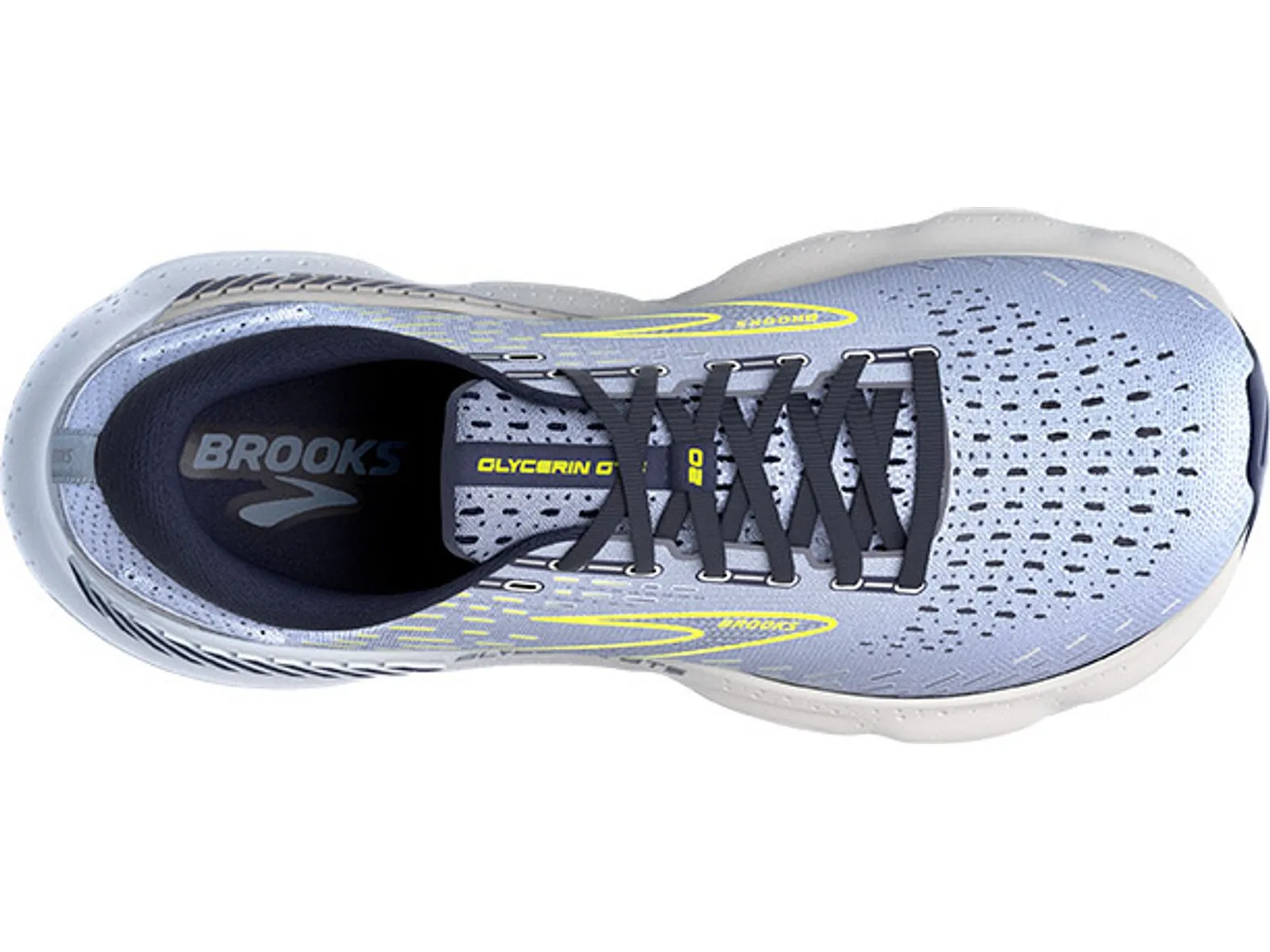 Brooks Running Glycerin GTS 20 \'Light Blue Nightlife\' Running Sneakers Lace Up Brooks Women main image 3