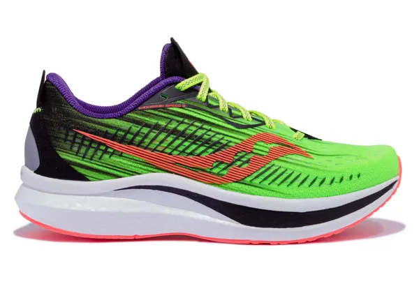 SAUCONY MEN'S ENDORPHIN SPEED 2 VIZIPRO JAUNE CLAIR