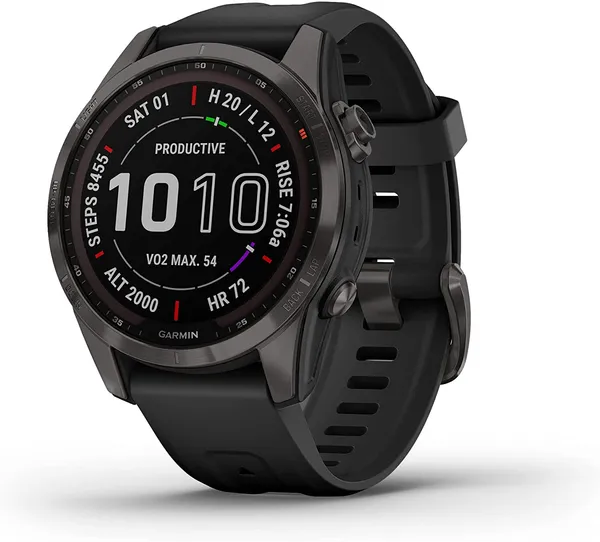 Garmin FENIX 7S SAPH SOLAR CARBON GRAY/BLACK