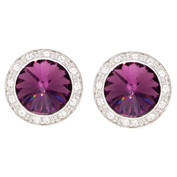Dasha Designs Performance Earrings - 17mm Amethyst
