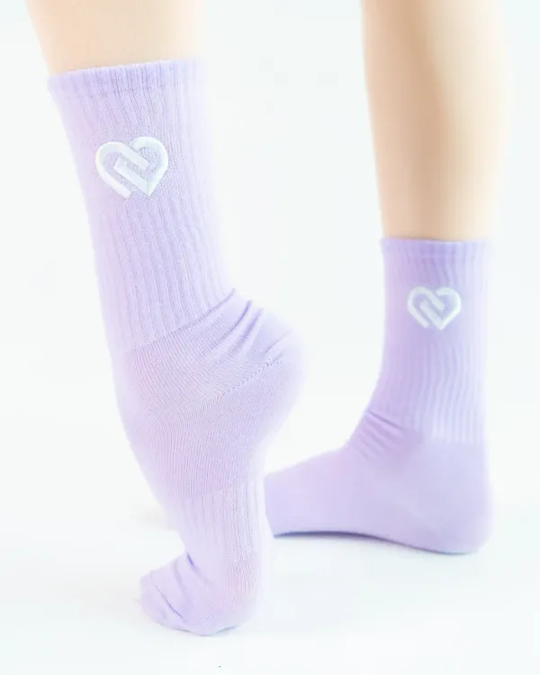 Claudia Dean CDW Crew Sock Lilac
