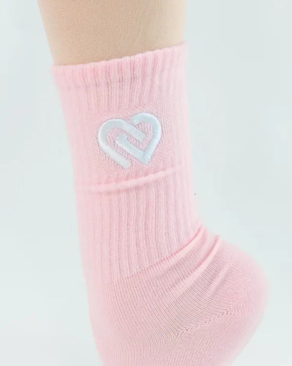 Claudia Dean CDW Crew Sock Pink